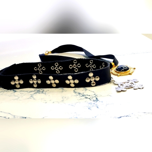 Y2k- Gothic Choker Bundle- with pendants - Picture 3 of 5